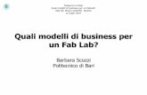 Quali modelli di business per i FabLab?