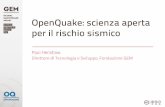OpenQuake: scienza aperta per il rischio sismico