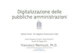 Digitalizzazione delle Pubbliche Amministrazioni - Convegno AdessoRoma 20 maggio 2016 Ing. Francesco Marinuzzi
