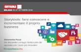 Storytools: farsi conoscere e incrementare il proprio business - SMAU Milano 25/10/16 - speech di Simonetta Pozzi