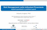 Risk Management nelle Istituzioni Finanziarie