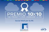 Social wall per la pa   premio forum pa 2017