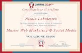 Certificazione master web e social media n. labalestra