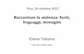 Raccontare la violenza: fonti, linguaggi, immagini