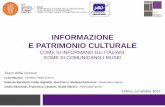 Informazione e patrimonio culturale
