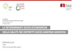 R. Succi, Le determinanti socio-economiche della salute nei distretti socio-sanitari genovesi