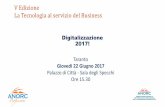 Digitalizzazione 2017 - Intervento Alessandro Selam - direttore ANORC