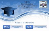 Guida ai Master online in Traduzione settoriale e Interpretazione consecutiva