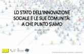 Lo stato dell’innovazione sociale e delle sue comunità: a che punto siamo - Riccardo Maiolini (John Cabot University)