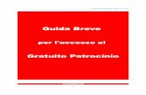 Manuale Guida Breve per l'accesso al GRATUITO PATROCINIO - Guide to Legal AID - Ed. VI
