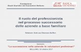 "Il ruolo del professionista nel processo successorio delle aziende a base familiare" - Belluno, 13 ottobre 2017