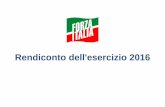 Forza Italia Rendiconto dell'esercizio 2016
