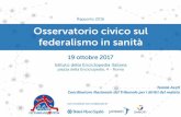 Osservatorio civico sul federalismo in sanità - L'analisi di contesto