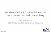 [eh2017] Vendere da 0 a 4,5 milioni di euro di corsi online partendo da un blog - Mirko Pallera
