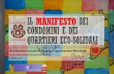 Il Manifesto dei condomini e dei quartieri eco-solidali