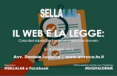 Sellalab digitaldrinks Torino - Il web e la legge - Avv. Daniele Lussana