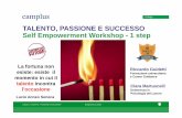 Workshop Self Empowerment Step 1 su Talento, Passione e Successo 26-10-16