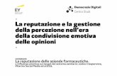 La reputazione e la gestione della percezione nell'era della condivisione emotiva delle opinioni