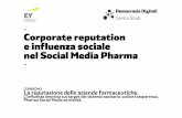 Corporate reputation e influenza sociale nel Social Media Pharma