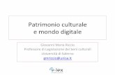 Patrimonio culturale e mondo digitale