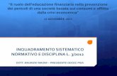 M. Masini: Inquadramento sistematico normativo e disciplina L.3/2012