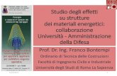 Studio degli effetti su strutture dei materiali energetici: collaborazione Università - Amministrazione della Difesa