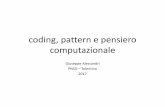 Coding, pattern e pensiero computazionale