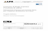 Comune di Prato Carnico Provincia di · PDF fileImpianto Idroelettrico SIERA 83,0658418,4590761101,52492 ... impianto con buona prod. energetica > 9 impianto da realizzare (dal punto