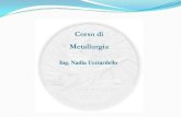 Corso di Metallurgia - DidatticaWEBdidattica.uniroma2.it/assets/uploads/corsi/144509/Lezione_1.pdf · Diagrammi Fe-C, Fe-Fe3C, ... Trattamenti termici: Diagrammi CCT. Trattamenti