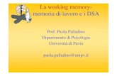 La working memory- memoria di lavoro e i DSAmasterdsa.myblog.it/list/lezioni-docenti/152374394.pdf · Palladino P. e Cornoldi C. (2007) “Difficoltà di apprendimento della lingua