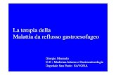 La terapia della Malattia da reflusso · PDF fileMalattia da reflusso gastroesofageo Giorgio Menardo U.O : Medicina Interna e Gastroenterologia Ospedale San Paolo SAVONA. ... clinico