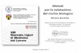 Metodi per la valutazione del rischio biologico - · PDF filedel rischio biologico Genova, 4 aprile 2017 ... e Sanità Pubblica 1 . 2 . Le norme del presente Titolo si applicano a