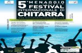 Il Festival Internazionale della Chitarra di Menaggio è ... · PDF file2002); recentemente è stato pubblicato il Songbook A música de Guinga ... Blanc e, recentemente, Chico Buarque,
