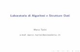 Laboratorio di Algoritmi e Strutture Dati - vcg.isti.cnr.itvcg.isti.cnr.it/~tarini/teaching/alg09/Lezione01.pdf · Robert Sedgewick. Algoritmi in C. Addison-Wesley, Pearson Italia,