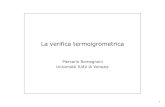La verifica termoigrometrica - iuav.it · PDF file- analisi del fenomeno – Glaser e EN ISO 13788 - Ventilazione: - benessere e inquinanti indoor ... I valori di questi parametri