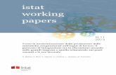 istat working · PDF fileistat working papers Verso la modernizzazione della produzione delle statistiche congiunturali sull’input di lavoro: il processo di integrazione tra la rilevazione