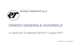 2016-2017 Orario Invernale Generale 8ªVer Orario... · RIVIERA TRASPORTI S.p.A. ORARIO INVERNALE 2016 - 2017 In vigore dal 12 settembre 2016 LINEA 1 : VENTIMIGLIA - PONTE SAN LUIGI