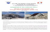 DOMENICA 30 LUGLIO 2017 - caicodroipo.it Escursioni/18/monte canin... · I responsabili dell’escursione, ASE Agnoletti Stefano (3405319461), ONTAM ASE Luciano Favaro (333-4386746),