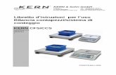 Libretto d’istruzioni per l’uso Bilancia contapezzi ...dok.kern-sohn.com/manuals/files/Italian/CFS_CCS-BA-i-1210.pdf · 2 CFS/CCS-BA-i-1220 KERN CFS/CCS I Versione 2.0 08/2012