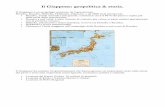 Il Giappone: geopolitica & · PDF fileLa storia giapponese è una serie di lotte intestine che hanno tormentato il paese nel tentativo di creare uno stato unificato e centralizzato