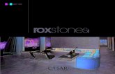 Roxstones Brochure - · PDF fileRoxstones è la nuova collezione in gres porcellanato Caesar ... en grès cérame Caesar qui ... le piastrelle in ceramica prodotte in Italia dalle