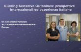 Nursing Sensitive Outcomes: prospettive internazionali ed ... · PDF fileEsempi di diagnosi infermieristiche Diagnosi infermieristica reale Titolo Definizione Caratteristiche definenti