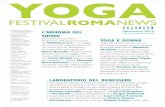 · PDF fileY2 • YoOGAGaFestival RomFESTIVALA 2015 ROMANEWS Yoga neL mondo Lo Yoga attraversa tutte le barriere, anche la distanza. Tanti gli ospiti internazionali