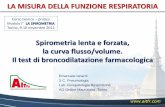 Spirometria lenta e forzata, la curva flusso/volume. Il ... · PDF fileFonti di variabilità delle misure spirometriche Variabilità tecnica • Strumento, procedura di misura, soggetto,