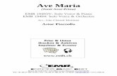 19493V Ave Maria Piano - Notenversand - alle-noten.de · PDF fileAve Maria (Tanti Anni Prima) Recorded on CD - Auf CD aufgenommen - Enregistré sur CD $ ... EMR 11521 PIAZZOLLA, Astor
