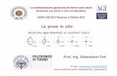 Le prove in sito - Associazione Geotecnica · PDF fileLa caratterizzazione geotecnica dei terreni sotto azioni dinamiche con prove in sito e di laboratorio GEOFLUID 2012 Piacenza,