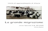 Unità di apprendimento di Storia · PDF filel’emigrazione italiana tra il 1861 e il 1913; ... Stati Uniti d’America, Brasile, Argentina, Australia, regioni del nord e regioni