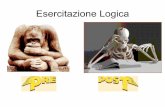 Esercitazione Logica - · PDF fileLogica La logica è lo studio del ragionamento e dell'argomentazione e, in particolare, dei procedimenti inferenziali, rivolto a chiarire quali procedimenti