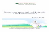 Coperture vaccinali nell’infanzia e nell’adolescenza vaccinali nell... · Coperture vaccinali nell’infanzia e nell’adolescenza Anno 2015 Bologna, ottobre 2016 Servizio Prevenzione