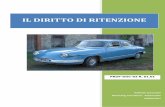 IL DIRITTO DI RITENZIONE 2010 -  · PDF file2010 Raffaele Caracciolo Marketing Consultant - Automotive 09/04/2011 IL DIRITTO DI RITENZIONE PROF-DOC-03 R. 01.01